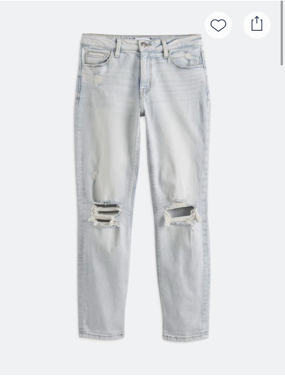 Stitch Fix Studio Blue Frankie Mid Rise Girlfriend Jean Sz 32 Light Wash